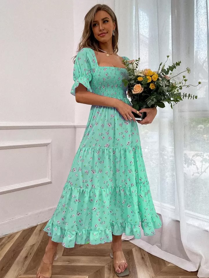 پیراهن ساحلی خوش رنگ برند: shein سایز: 36/38/40/42